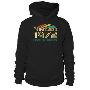 50th Birthday Vintage 1972 Limited Edition Hoodies