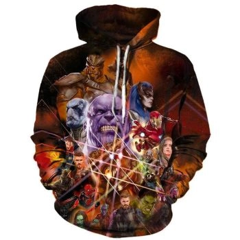 The Avengers Infinity War Hoodies &#8211; Pullover Hero Collection Yellow Hoodie