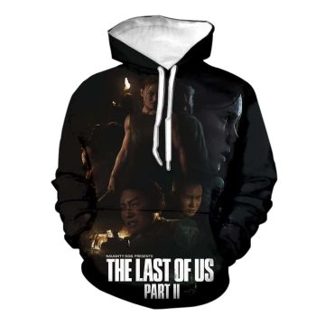 The Last Of Us 3D Print Hoodies &#8211; Game Sweatshirt Pullover