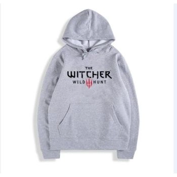 The Witcher 3: Gray Unisex Wild Hunt Geralt Of Rivia Hoodies Sweatshirt