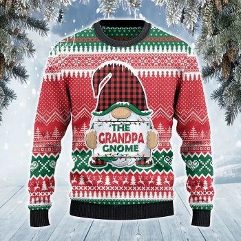 The Grandpa Gnome Christmas Gift Ugly Sweater