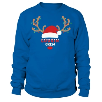 Merry Christmas Cousin Crew Reindeer Matching Sweatshirt