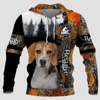 Gorgeous Black Orange Dog Pattern Animals Hoodie