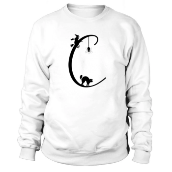 Halloween Alphabet Clipart C Sweatshirt