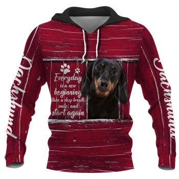 Generous And Beautiful Red Dog Pattern Animals Hoodie