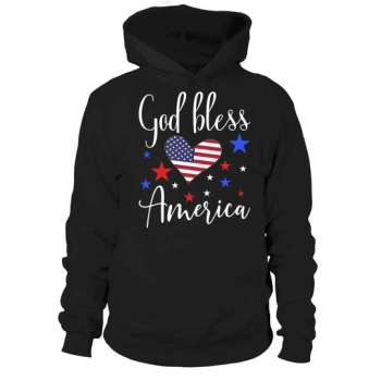 God Bless America 4th of July Hoodies