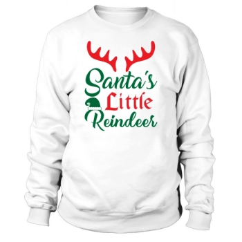 Merry Christmas Santa's Little Reindeer Sweatshirt