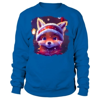 Christmas Cute Little Fox Christmas Sweatshirt