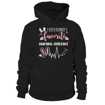 Nurse Assistant Ear Bunny Easter Day Easter Sunday Hoodies