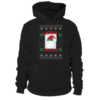 Merry Christmas Baseball Ugly Christmas Hoodies