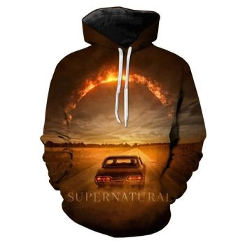 TV Series Supernatural Hoodies &#8211; 3D Printed Hooded Sweatshirts