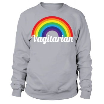 Vagitarian Rainbow LGBT Pride Sweatshirt