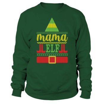 Mama Elf Ugly Christmas Sweatshirt