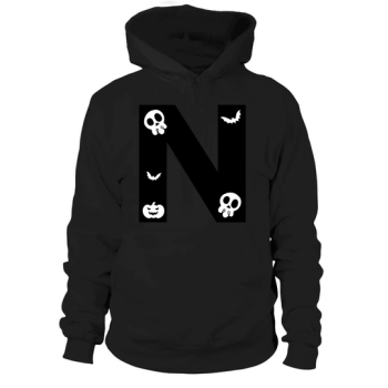 Halloween Alphabet Numbers Clipart N Hoodies