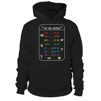 The Weekly Agenda Funny LGBT Hoodies