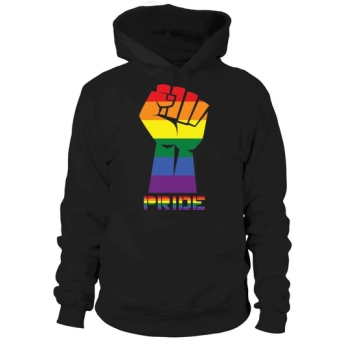 Pride LGBTQ Fist Flag Support Love Hoodies