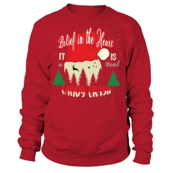 Believe In The Heart It A Is Real Candy Crash Sweatshirt