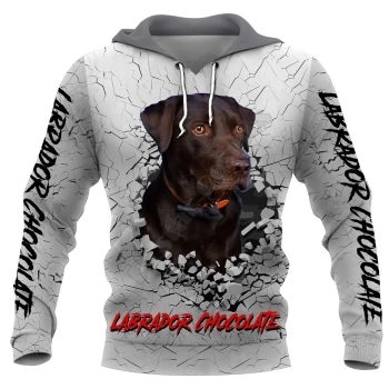 Elegance Grey Dog Pattern Animals Hoodie