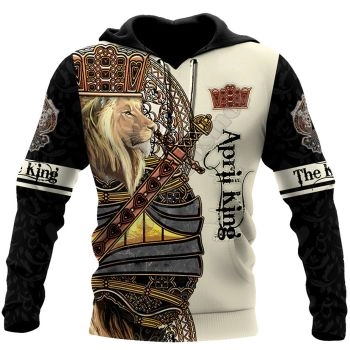 Gorgeous Black Brown Lion Pattern Animals Hoodie