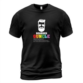 Bearded Guncle Gay Uncle LGBTQ Rainbow