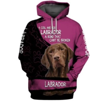 Street Purple Dog Pattern Animals Hoodie