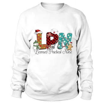 LPN Nurse Christmas Licensed Practical Nurse Sweatshirt