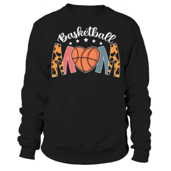 Basketball Mom Leopard Mother's Day 27565843 Sweatshirt