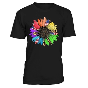 Sunflower LGBT American Flag