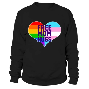 Free Mom Hugs LGBT Support Sweatshirt