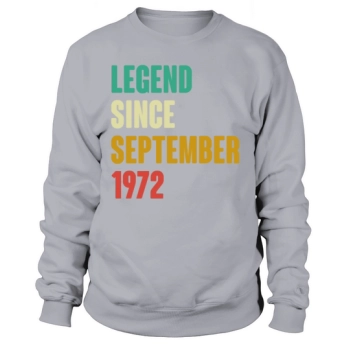 September 1972 50th Birthday 50 Years Bday Gi Sweatshirt