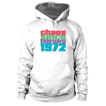 February 1972 Vintage 50th Birthday Hoodies