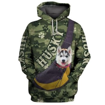 Temperament Green Dog Pattern Animals Hoodie