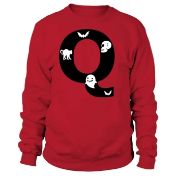 Halloween Alphabet Numbers Clipart Q Sweatshirt