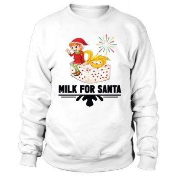 Milk For Santa Merry Christmas Sweatshirt