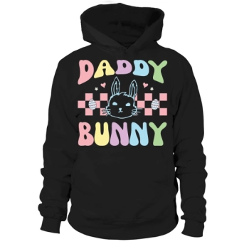 Daddy Bunny Retro Easter Hoodies