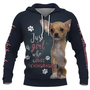 Gorgeous Blue Dog Pattern Animals Hoodie