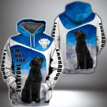 Generous And Beautiful Blue White Dog Pattern Animals Hoodie