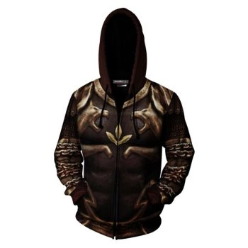 Unisex Kratos Armor Hoodies God Of War 2 Zip Up 3D Print Jacket Sweatshirt