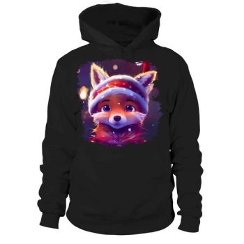 Christmas Cute Little Fox Christmas Hoodies