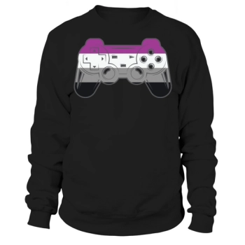 Gaymer LGBT Pride Asexual Pixel Sweatshirt