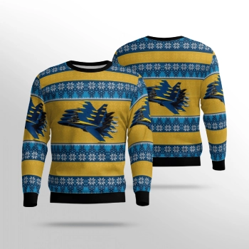 USN Blue Angels Christmas Ugly Sweater