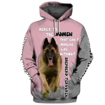 Generous And Beautiful Pink Dog Pattern Animals Hoodie