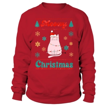 Meowy Christmas Ugly Christmas Sweatshirt