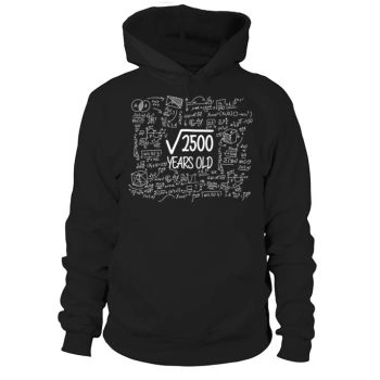 50th Birthday Gift Root of 2500 Nerd Math Hoodies