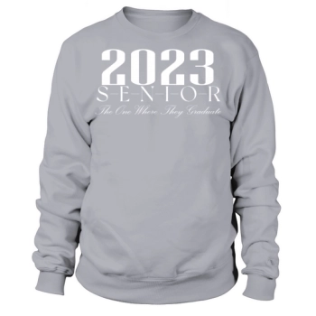 SENIOR 2023 Retro Class of 2023 Seniors Graduation Sweatshirt