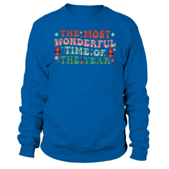 The most wonderful time of the year Retro Christmas for women Cute Christmas Sweatshirt