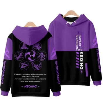 Personality Genshin Impact Anime Game Keqing Hoodie