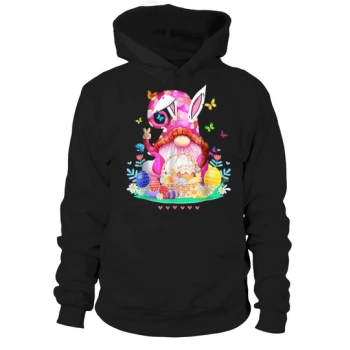 Bunny Gnome Rabbit Egg Hunting Happy Easter Day Funny Hoodies