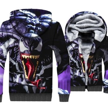 Venom Jackets &#8211; Venom Movie Series Venom Icon Super Cool 3D Fleece Jacket