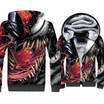 Venom Jackets &#8211; Venom Series Super Hero Venom Symbiosis Super Cool 3D Fleece Jacket